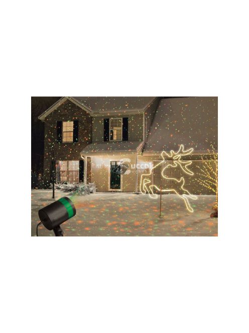 Karácsonyi lézer projektor fényeffekt - nagy fényerejű lézerfény karácsonyi dekorációhoz