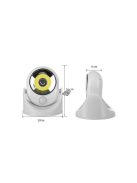 Mozgásérzékelős LED COB 360 fokos akkumulátoros lámpa