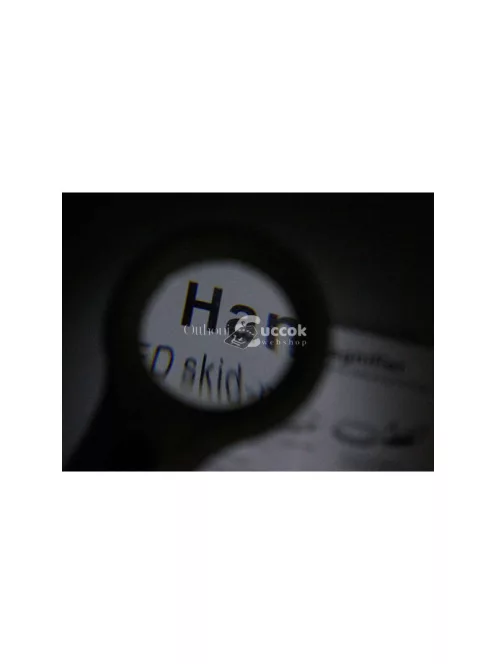 Olvasószemüveg 4x nagyítású, 8 LED-es UV fényűzővel