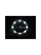 Olvasószemüveg 4x nagyítású, 8 LED-es UV fényűzővel