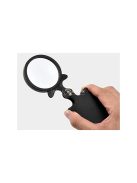 Összecsukható nagyító üveg zsebméretű tokkal és nyakpánttal