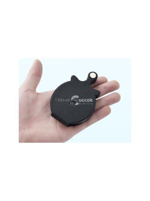 Összecsukható nagyító üveg zsebméretű tokkal és nyakpánttal