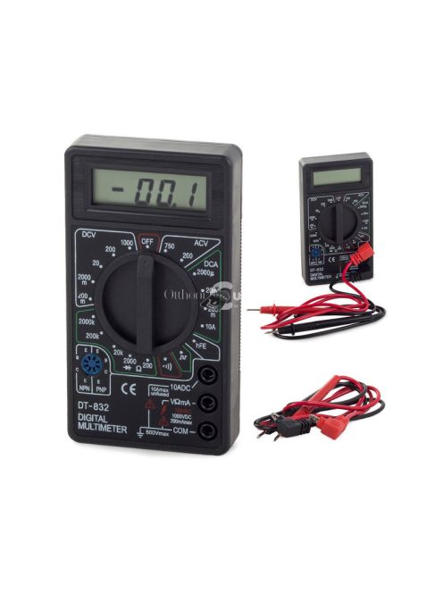 Digitális multiméter teszter LCD kijelzővel - mérőműszer, feszültségmérő, árammérő, ellenállásmérő