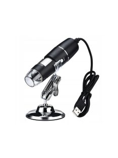   Digitális mikroszkóp USB csatlakozással, 8 LED-es világítással, 1000x nagyítással és zoom lehetőséggel