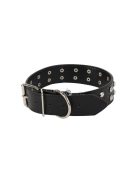 Szegecses kutya nyakörv öko bőr állítható méretben