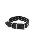 Szegecses kutya nyakörv öko bőr állítható méretben