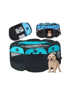   Könnyűsúlyú, összecsukható kutyaól macska ketrec nagy kennel alomággyal