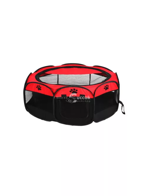 Könnyűsúlyú, összecsukható kutyaól macska ketrec nagy kennel alomággyal