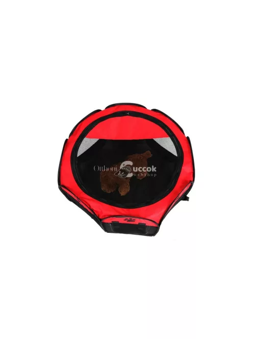 Könnyűsúlyú, összecsukható kutyaól macska ketrec nagy kennel alomággyal