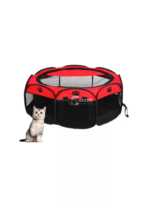 Könnyű, összecsukható kutyafogó, macska ketrec, nagy méretű alom, kennel.