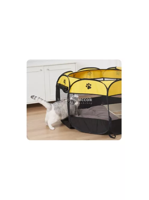 Könnyű, összecsukható kutyafogó, macska ketrec, nagy méretű alom, kennel.