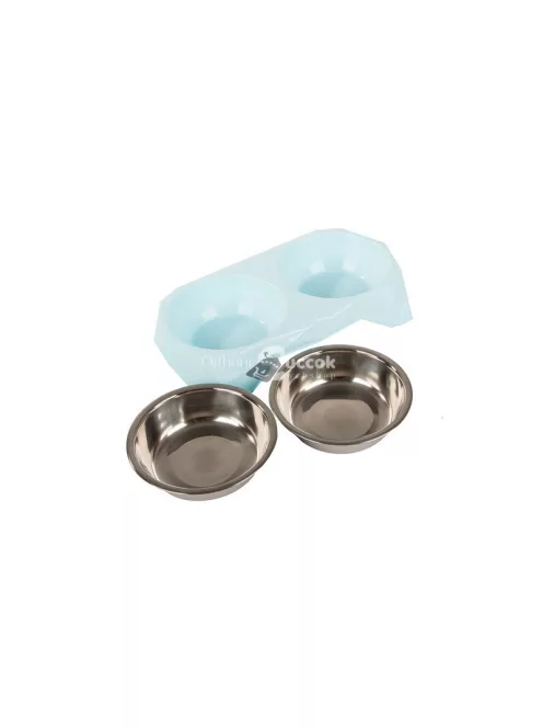 Fém kétállásos kutyás doboz 350ml x 2