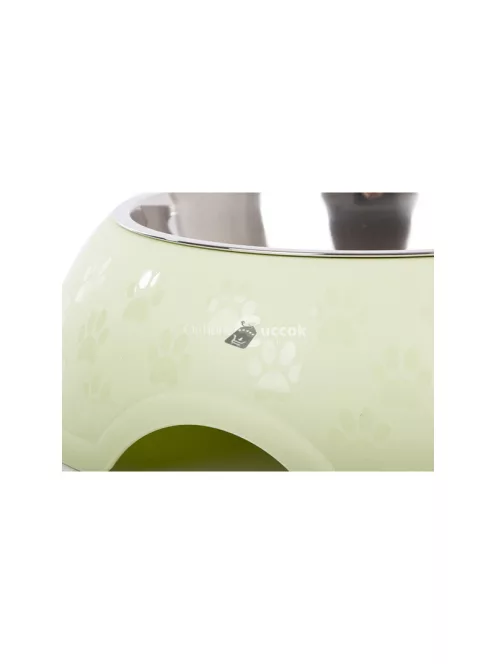 Fém kutyás macskás etetőtál nagy méretben 1200ml