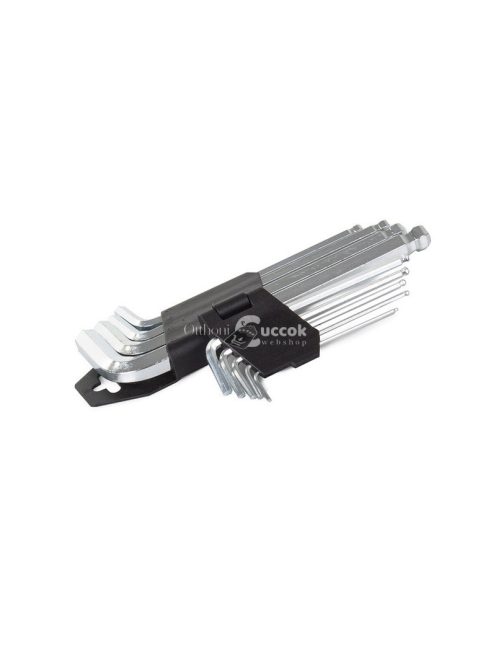 Golyós hatlapkulcs készlet 9 darabos 1,5-10 méretben