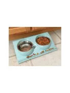 Két tál kutya macska számára fém talppal