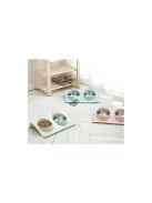 Két tál kutya macska számára fém talppal