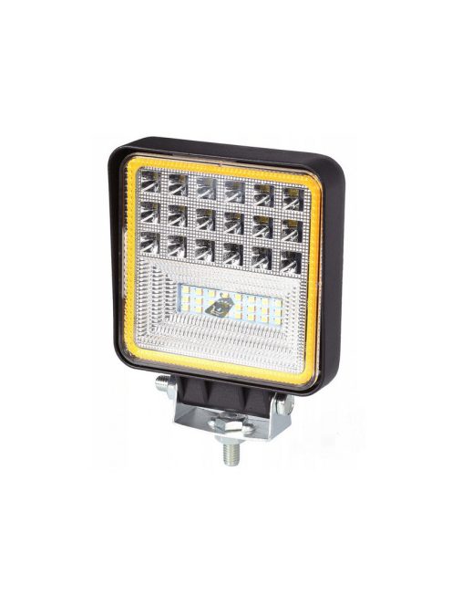 Led munkalámpa 42 LED-del és halogén izzóval 126W 12V-24V Cree technológiával