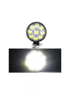 Munkalámpa halogén kör alakú 9 LED 27W keresőfény