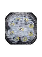 Munkalámpa halogén kör alakú 9 LED 27W keresőfény