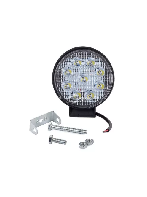 Munkalámpa halogén kör alakú 9 LED 27W keresőfény