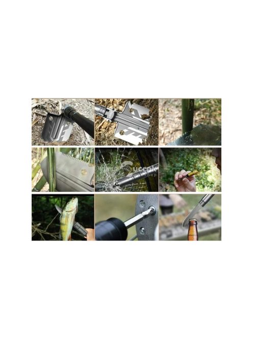 Hajtogatható ásó katonai tok fűrészelő túlélő alapvető eszközök