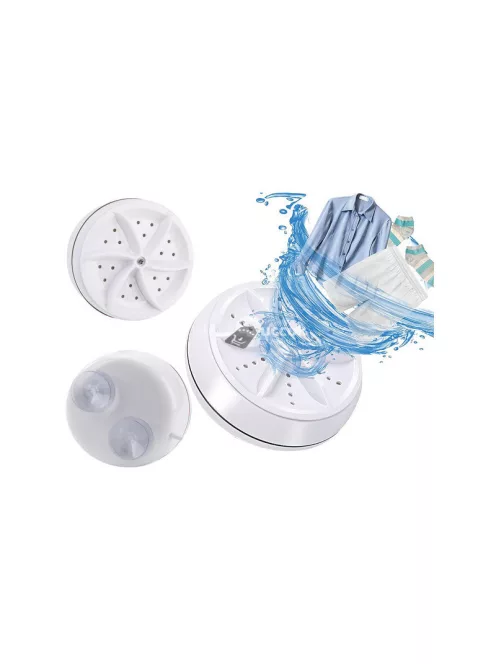 Hordozható mini utazó mosógép - kör alakú mosógép