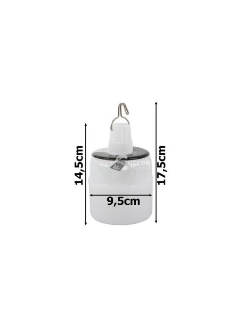 Napelemes túrázó sátor lámpa USB LED-del