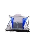 Túrista sátor kempingezéshez 4 személyes - könnyűszerkezetes, könnyen összeszerelhető, praktikus és strapabíró.