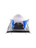 Túrista sátor kempingezéshez 4 személyes - könnyűszerkezetes, könnyen összeszerelhető, praktikus és strapabíró.