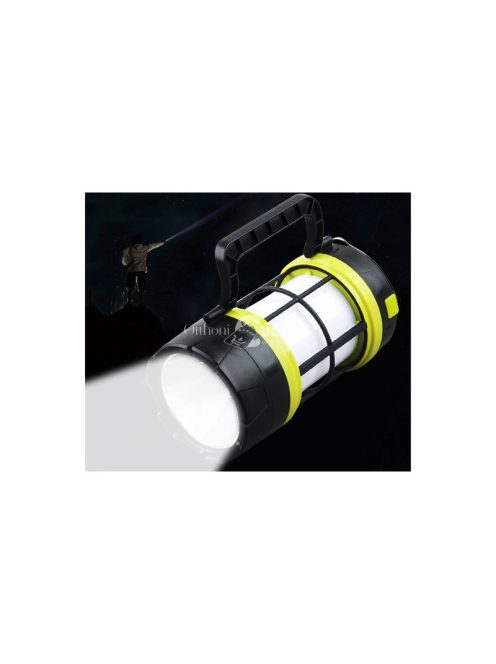 Túrázó lámpa napelemes LED camping lámpa elemmel