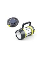 Túrázó lámpa napelemes LED camping lámpa elemmel