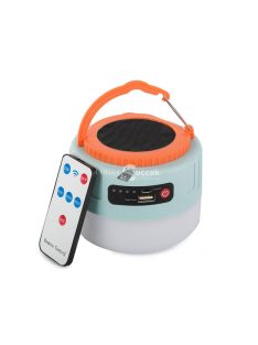   Napelemes utazó lámpa kempingezéshez USB LED távirányítóval