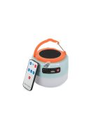 Napelemes utazó lámpa kempingezéshez USB LED távirányítóval