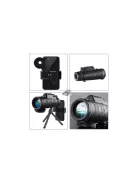 Távcső monokulár telefon állvány 40x60