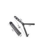 Éles pillangó edzőkés - Képzési kés - Képzési eszköz - Képzési fegyver - Képzési kiegészítő