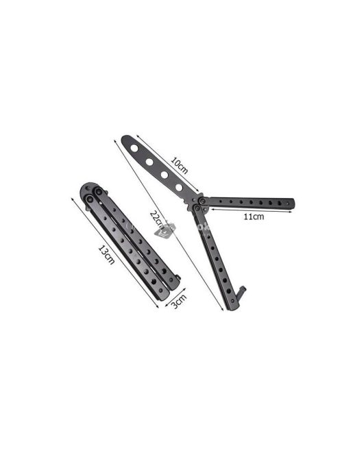 Éles pillangó edzőkés - Képzési kés - Képzési eszköz - Képzési fegyver - Képzési kiegészítő