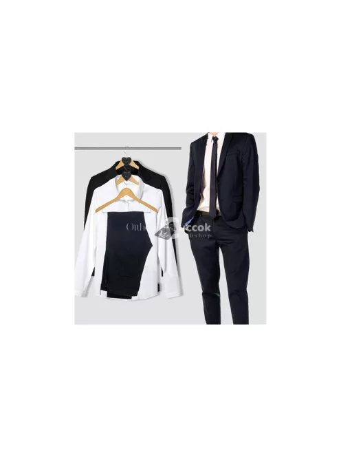 Ruhaakasztó, ruhafogas, ruhatartó szett 12 darabhoz - szervező fogas ruháknak a gardróbban