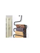 Nadrágtartó szekrénybe 5 pár masszív - Nadrágtartó, szekrénybe, masszív, 5 pár, tárolás