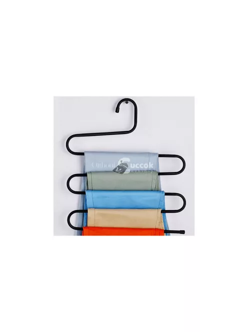 Nadrágtartó szekrénybe 5 pár masszív - Nadrágtartó, szekrénybe, masszív, 5 pár, tárolás