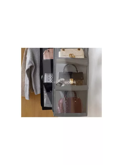 Kézitáskatároló szervező akasztóval