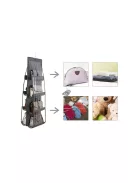 Kézitáskatároló szervező akasztóval