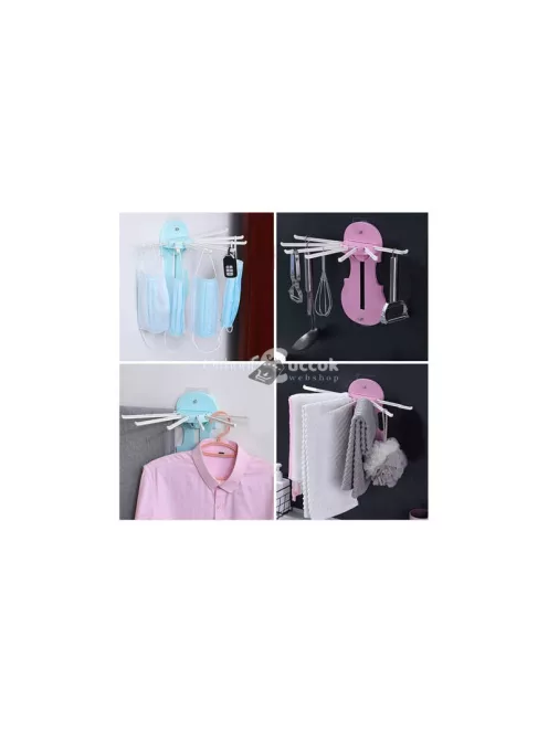 Fürdőszobai és konyhai összecsukható törölközőtartó - praktikus tárolás, helytakarékosság.