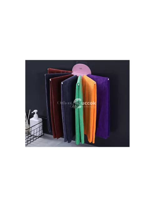 Fürdőszobai és konyhai összecsukható törölközőtartó - praktikus tárolás, helytakarékosság.