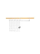 Ruhászekrény rendező vállfákhoz 8 db