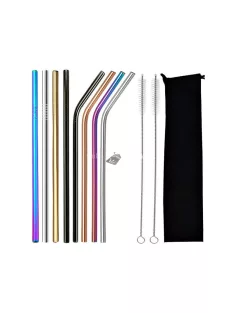   8x fémpipás szemüveg többször használható tisztítóval