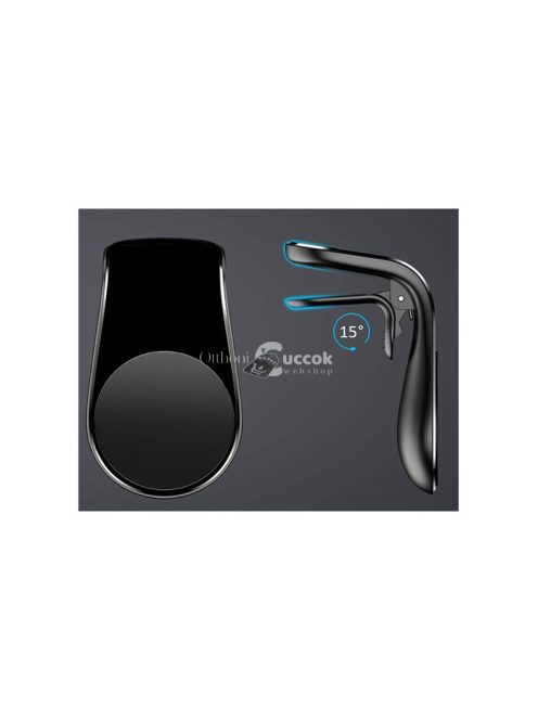 Mágneses autós telefontartó rácsra - praktikus megoldás autóban, biztonságos vezetéshez.