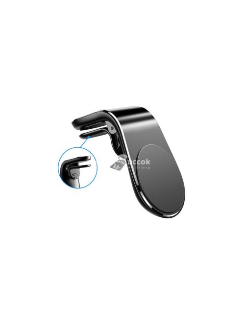 Mágneses autós telefontartó rácsra - praktikus megoldás autóban, biztonságos vezetéshez.
