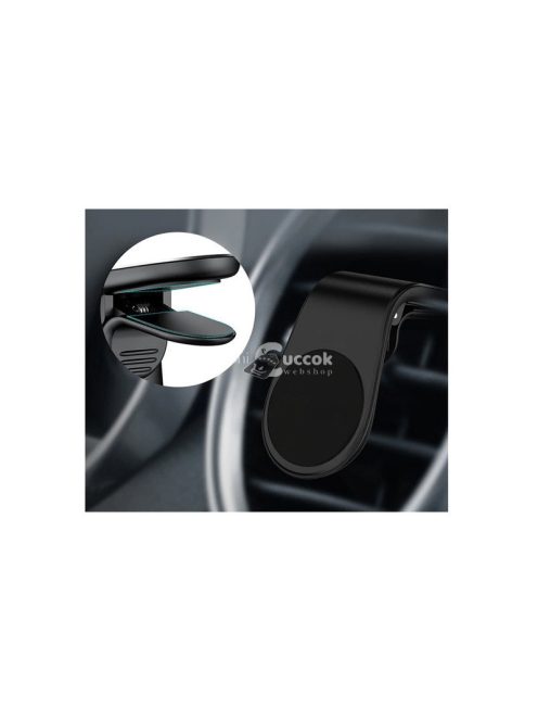 Mágneses autós telefontartó rácsra - praktikus megoldás autóban, biztonságos vezetéshez.