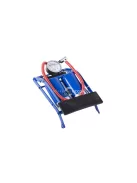 Autó láb pumpa két dugattyúval, kerékpár végdarabokkal