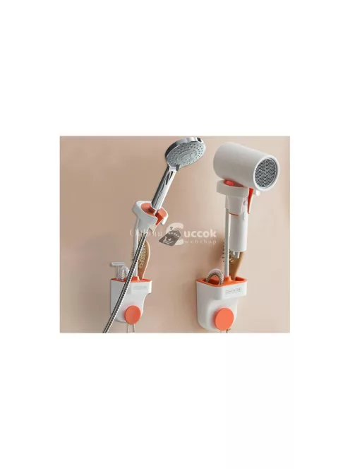 Hajszárító tartó polc fali szervező